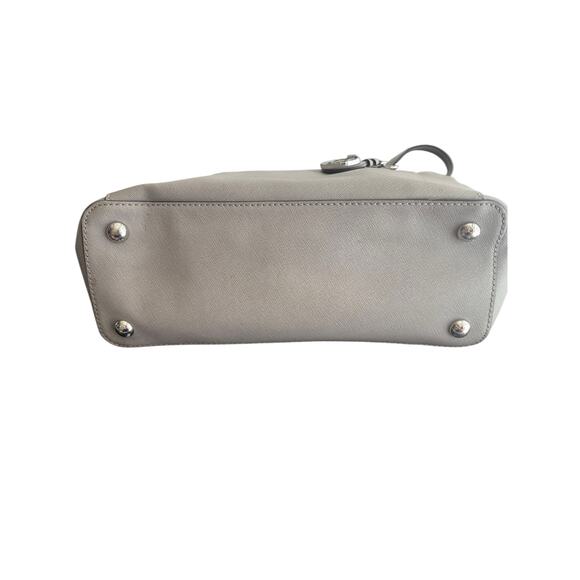 Michael Kors Jet Set Large Gray Saffiano Leather Tote Silver Trim 30F4STTT9L - Picture 5 of 10